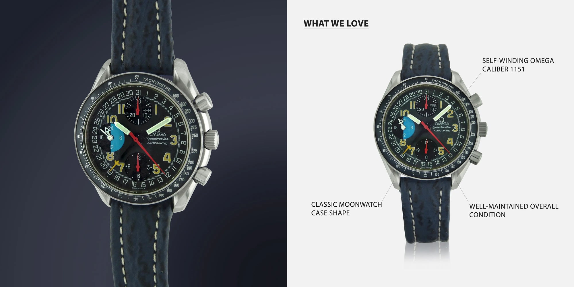 1995 Omega Speedmaster Ref. 175.0084 - Vintage Watch Leader Slideshow