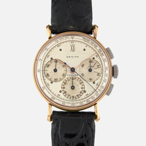 1940s Vintage Watch Zenith Compax Chronograph Ref. 22314 with Caliber 136 for sale on Vintage Watch Leader
