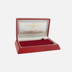 1950s 1960s Ulysse Nardin watch box for sale for chronograph and time only on Vintage Watch Leader