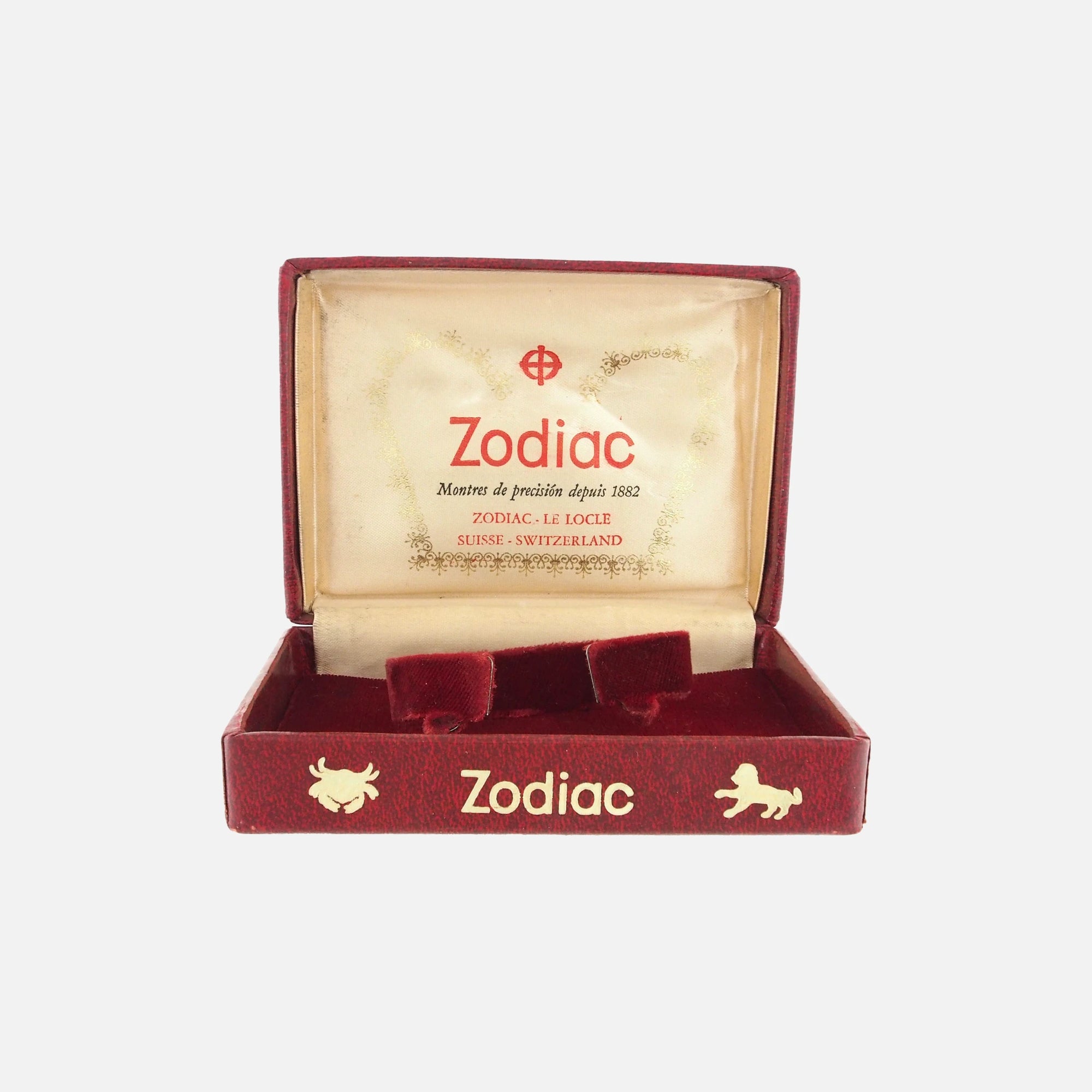1950s - 1960s Zodiac Vintage Watch Box for sale on Vintage Watch Leader