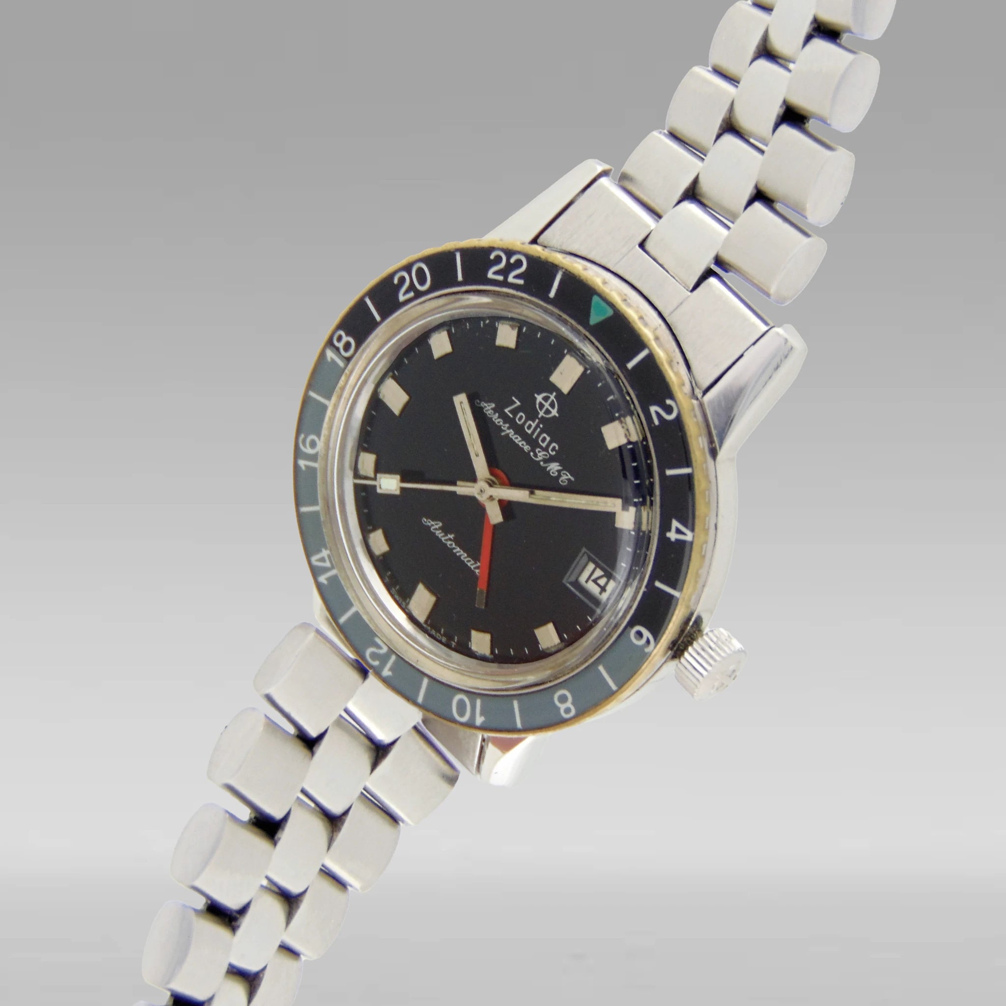1960s Zodiac Aerospace GMT Ref. 752 834B Vintage Watch Leader