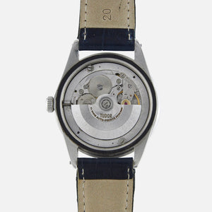 1969 Vintage Tudor Rolex Oyster Prince Date Day Jumbo Watch Ref. 70200 Turn-O-Graph TOG Blue Sunburst Dial for sale on Vintage Watch Leader