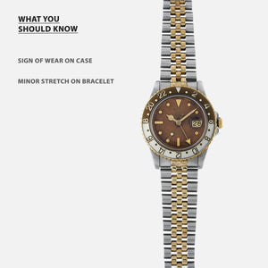 1979 Rolex GMT Master Nipple Dial Rootbeer Ref. 16753 Vintage