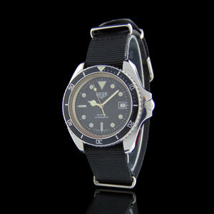 1980s Vintage Heuer Professional 200 Watch Model ref. 844 2 Monnin in Steel for sale on Vintage Watch Leader