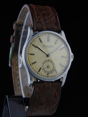 IWC - Cal. 83 A Very Fine, Rare and Early Stainless Steel Wristwatch with Calatrava Case - Vintage Watch Leader