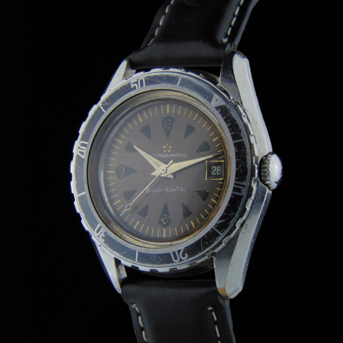 Eterna-Matic - Ref. 130 PTX/3 A fine and rare stainless steel Super Kontiki - Vintage Watch Leader