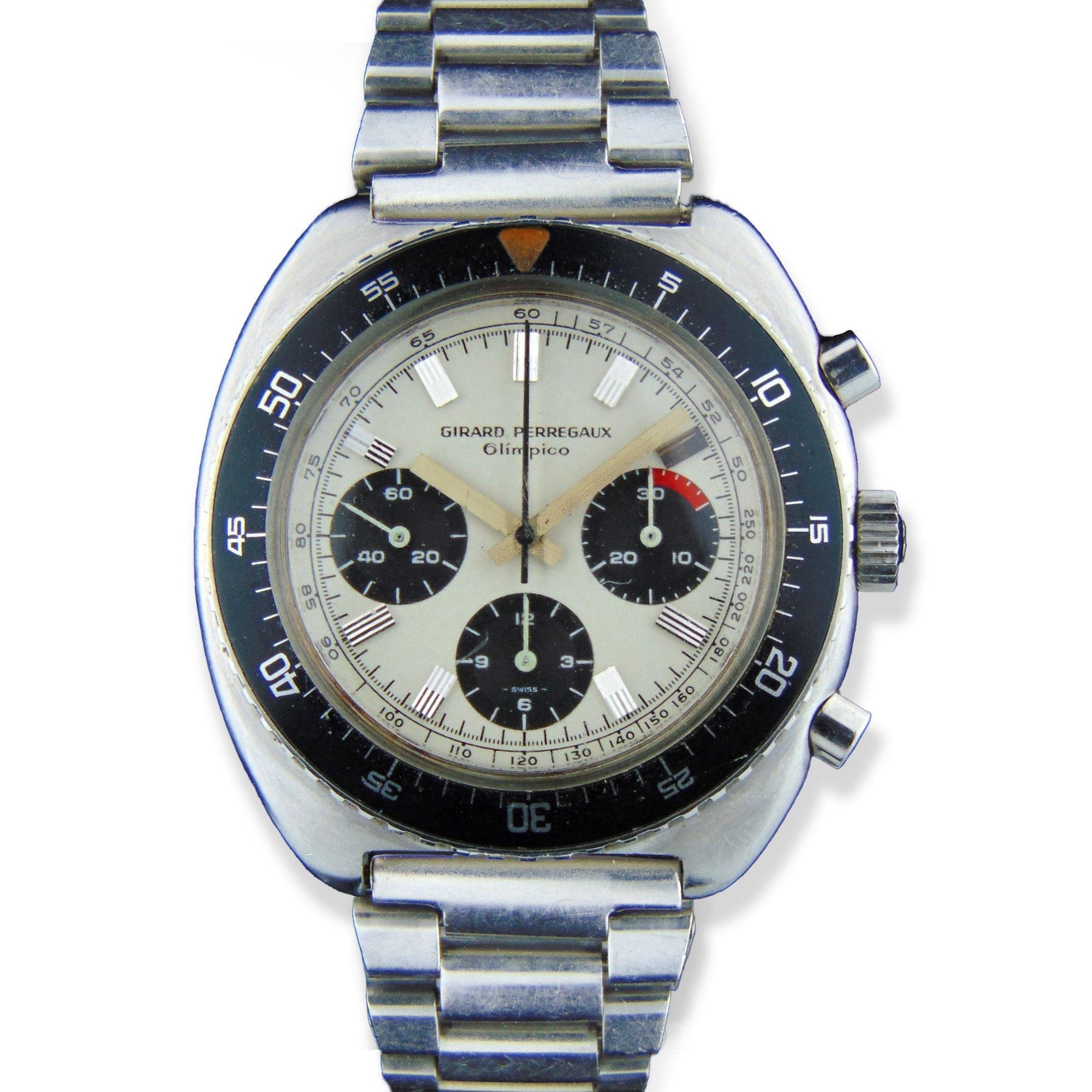 Girard-Perregaux - Ref. 9238 FA A rare and fine stainless steel Olimpico chronograph - Vintage Watch Leader