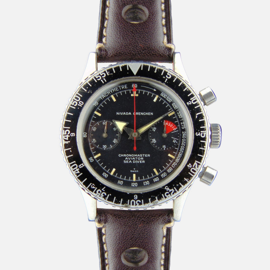 Aviator vintage sales chronograph watch