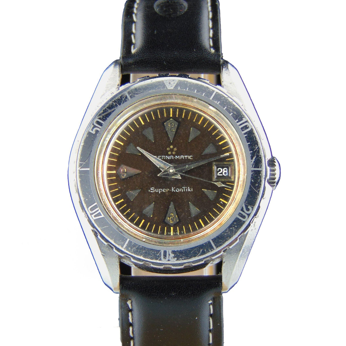 Eterna-Matic - Ref. 130 PTX/3 A fine and rare stainless steel Super Kontiki - Vintage Watch Leader