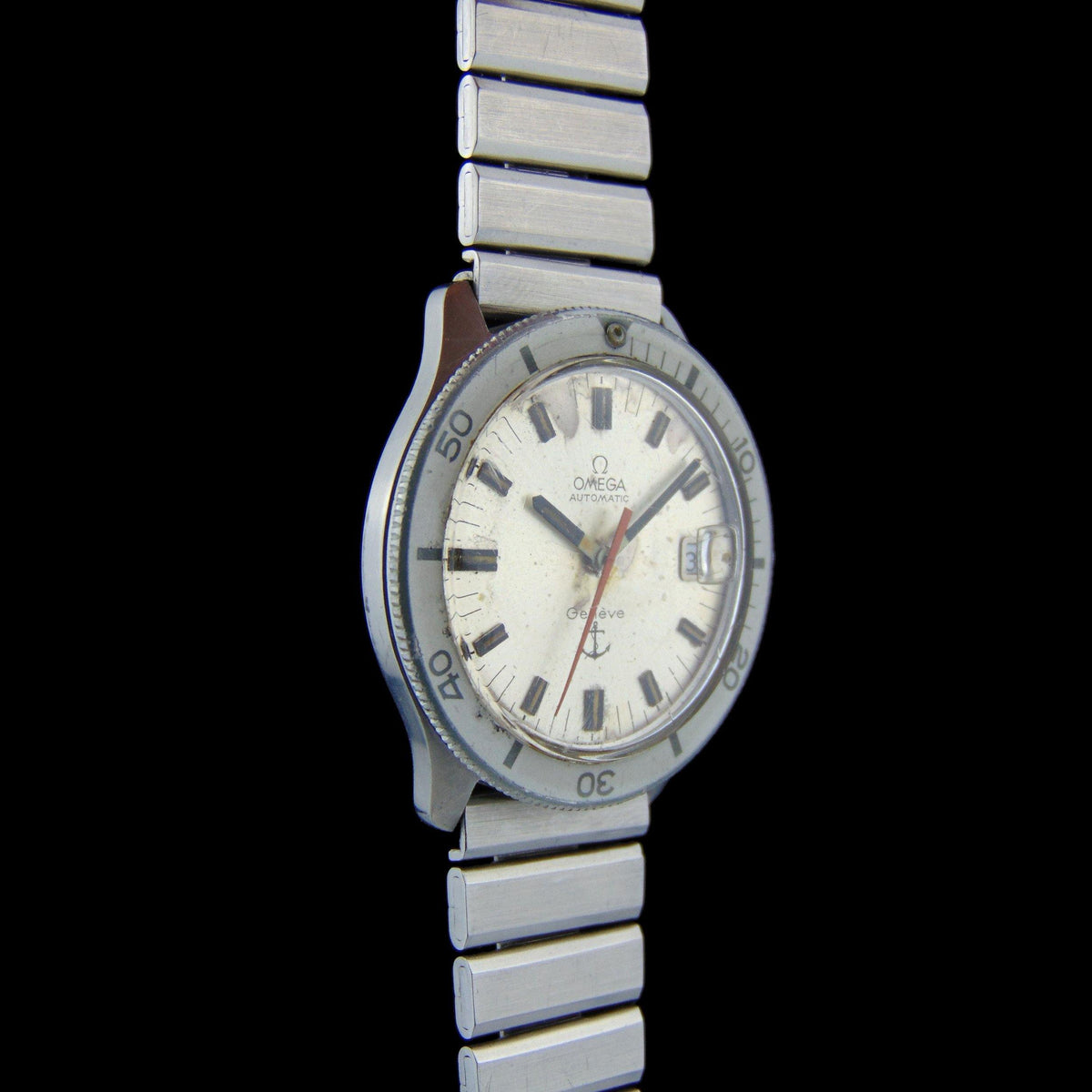 1960s Vintage Omega Cal. 565 - Ref. 166.054 Stainless steel Admiralty Ancoretta - Vintage Watch Leader