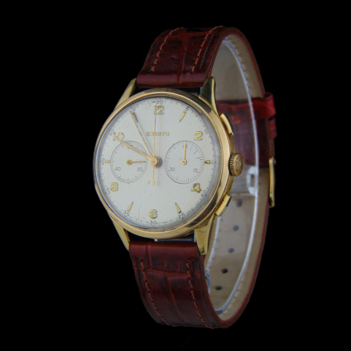 Zenith - Cal. 143 A rare, solid 18Kt gold, Excelsior Park Chronograph - Vintage Watch Leader